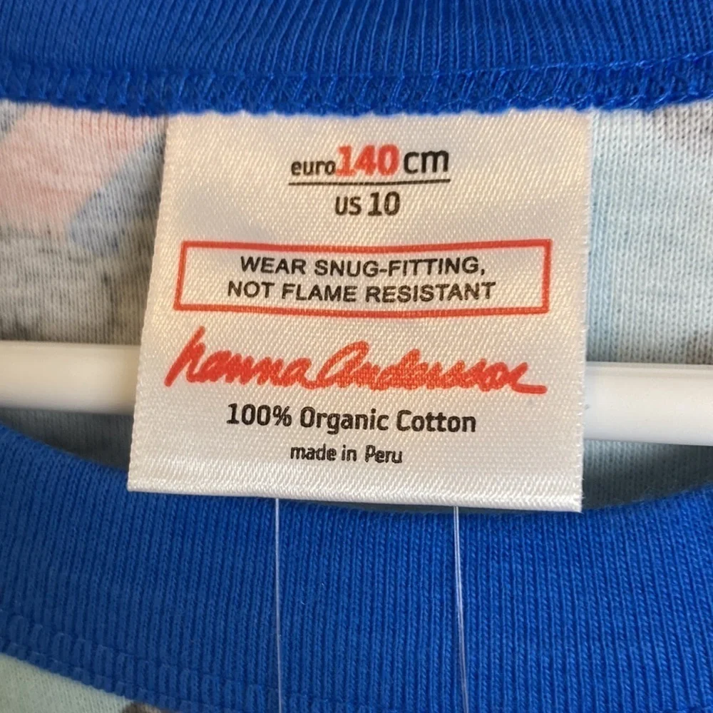Hanna Andersson Construction Trucks Tractors Long John Pajamas PJs 140 10 NWT